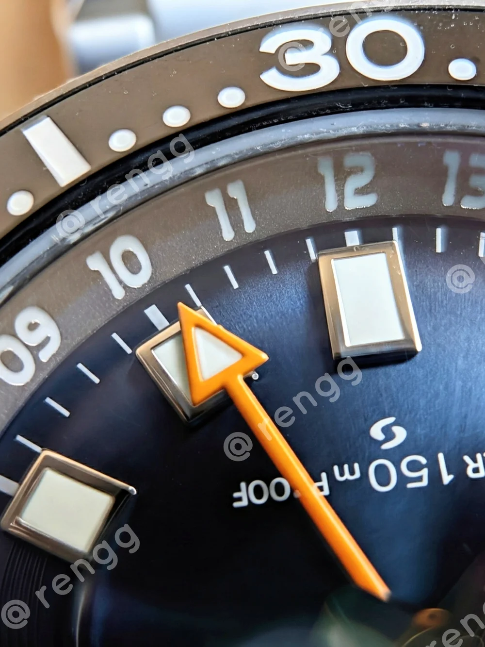 45mm Full Titanium Blue Seiko GMT Willard  Automatic  Diver Mod Watch Sapphire